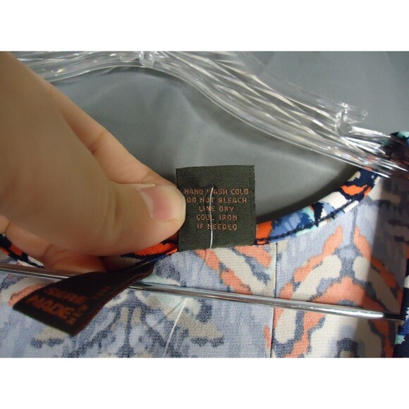 Serenade NY Fit & Flare Multicolored Geometric Print Dress Womens Size Large - Picture 7 of 12